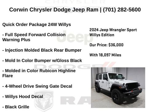 Certified 2024 Jeep Wrangler Willys image 27