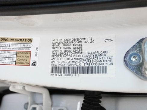 Certified 2024 Honda Accord LX image 27