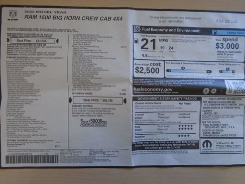Used 2025 RAM 1500 Big Horn AWD/4WD image 36