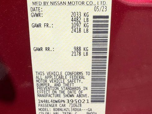 Used 2023 Nissan Altima 2.5 SV AWD/4WD image 16