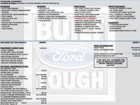 Used 2019 Ford F150 Lariat w/ Equipment Group 502A Luxury AWD/4WD image 2