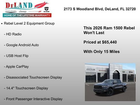 New 2026 RAM 1500 Rebel w/ Rebel Level 2 Equipment Group image 30