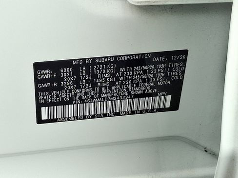 Certified 2021 Subaru Ascent Limited w/ Technology Package image 31