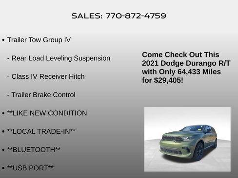 Used 2021 Dodge Durango R/T w/ Blacktop Package image 10