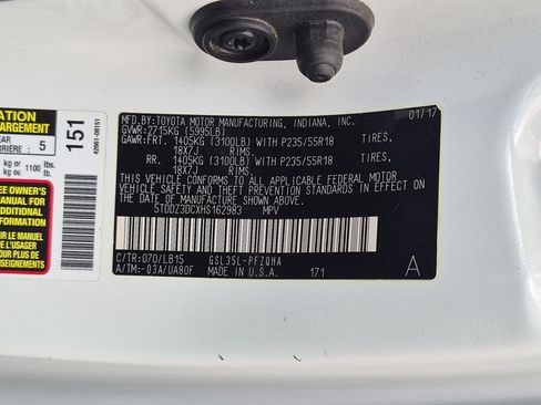 Used 2017 Toyota Sienna Limited AWD/4WD image 33