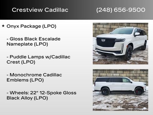 Certified 2024 Cadillac Escalade ESV Sport w/ LPO, ONYX Package image 30