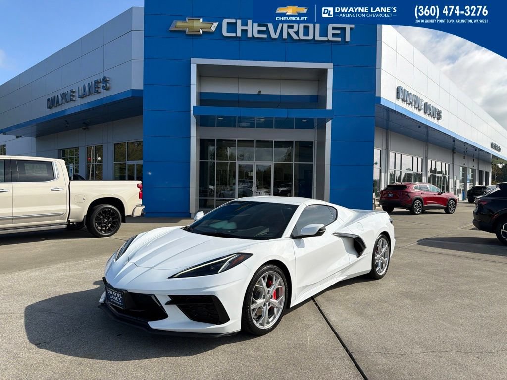 Used 2023 Chevrolet Corvette Stingray Coupe w/ Chrome Exterior Badge Package RWD image 1