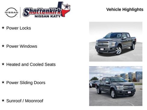 Used 2018 Ford F150 Platinum w/ Equipment Group 701A Luxury image 19