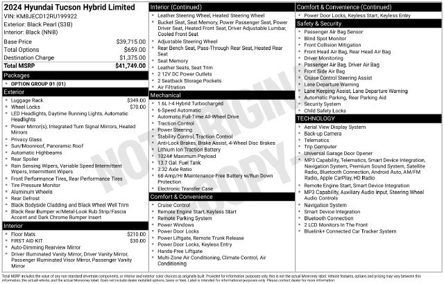 Certified 2024 Hyundai Tucson Limited AWD/4WD image 4