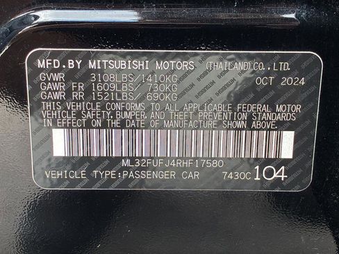 Used 2024 Mitsubishi Mirage G4 ES FWD image 28