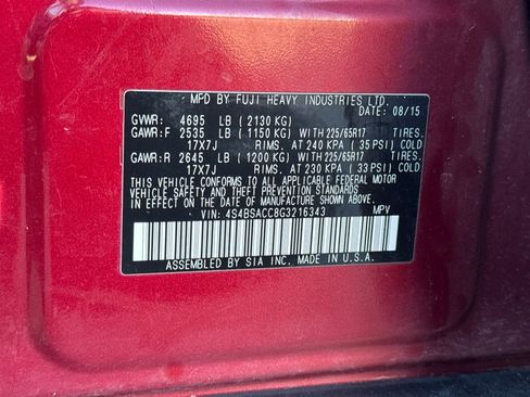 Used 2016 Subaru Outback 2.5i Premium w/ Protection Package #1 image 23