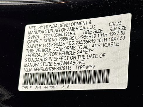 Certified 2023 Honda Odyssey Sport image 33