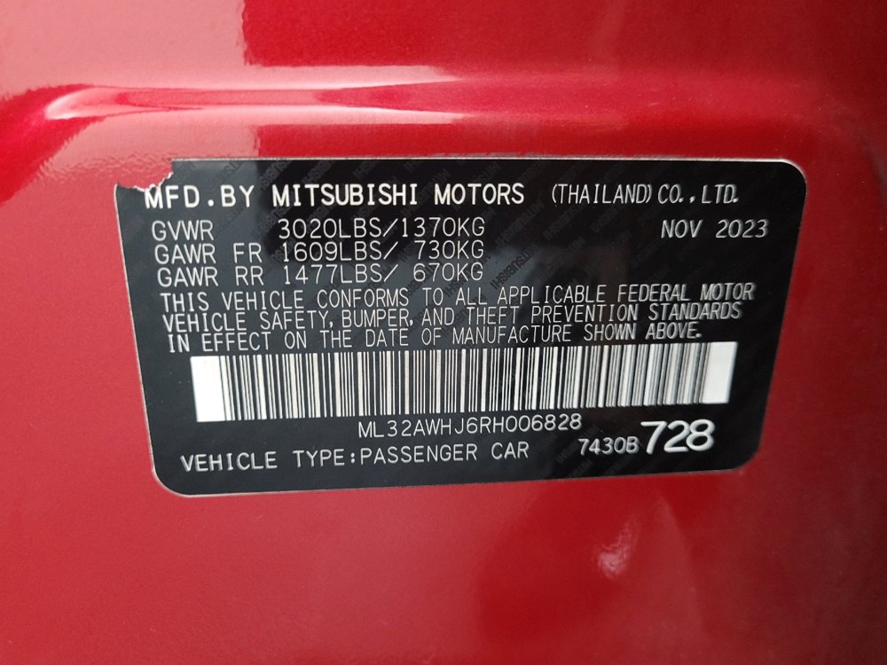 Used 2024 Mitsubishi Mirage SE FWD image 33