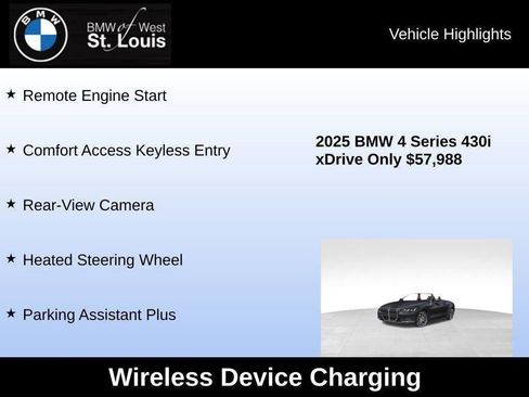 Used 2025 BMW 430i xDrive Convertible w/ Premium Package image 61