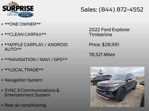Used 2022 Ford Explorer Timberline AWD/4WD image 7
