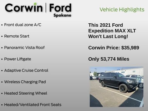 Used 2021 Ford Expedition Max XLT AWD/4WD image 9