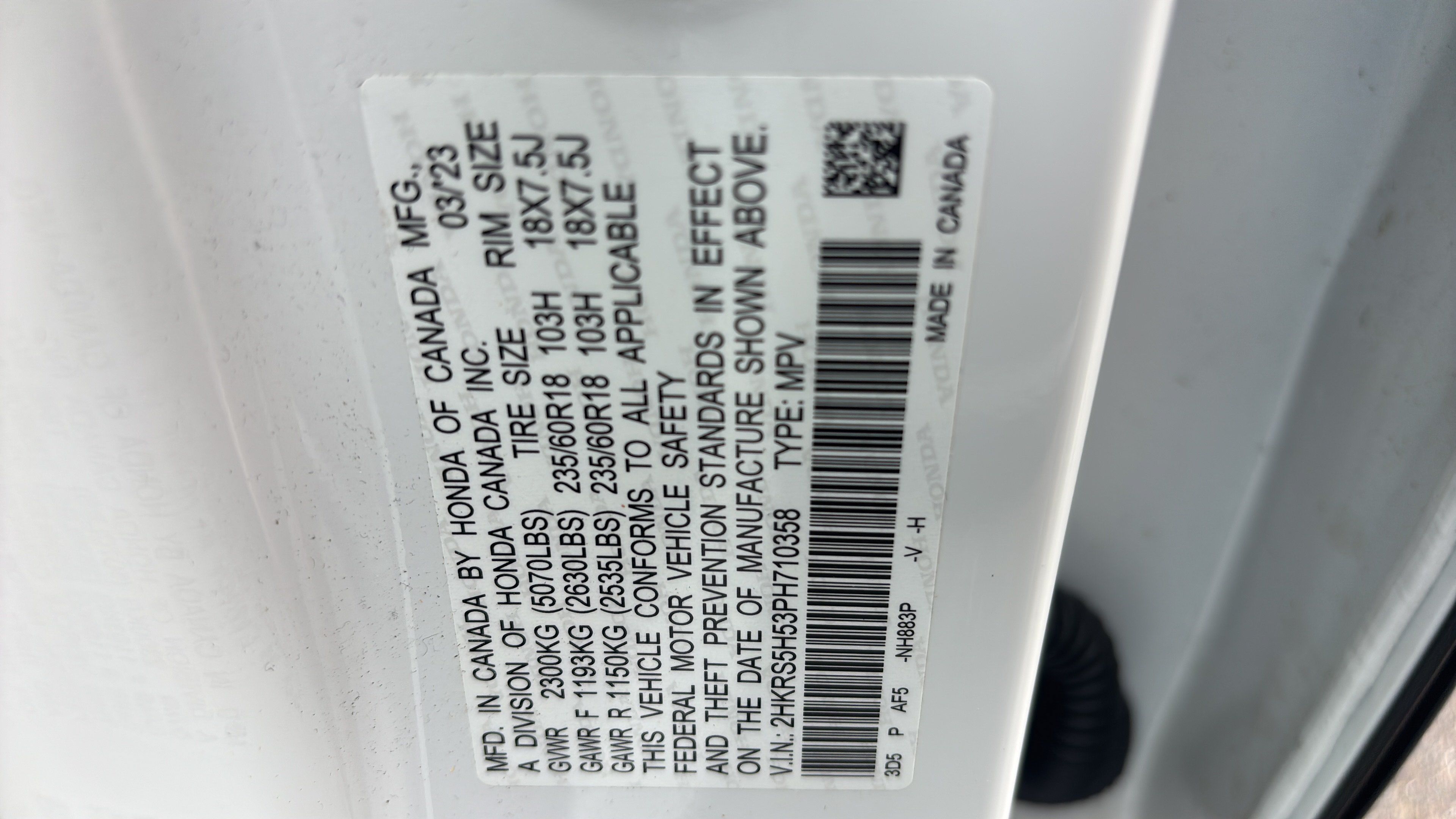 Certified 2023 Honda CR-V Sport image 18