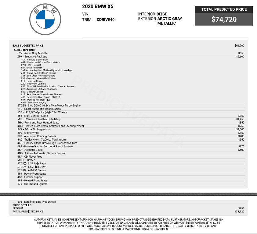 Used 2020 BMW X5 xDrive40i w/ Executive Package AWD/4WD image 75