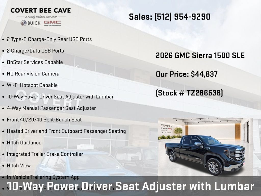 New 2026 GMC Sierra 1500 SLE w/ Preferred Package RWD image 46
