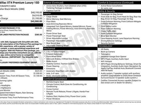 Used 2023 Cadillac XT4 Premium Luxury w/ Cold Weather Package FWD image 38