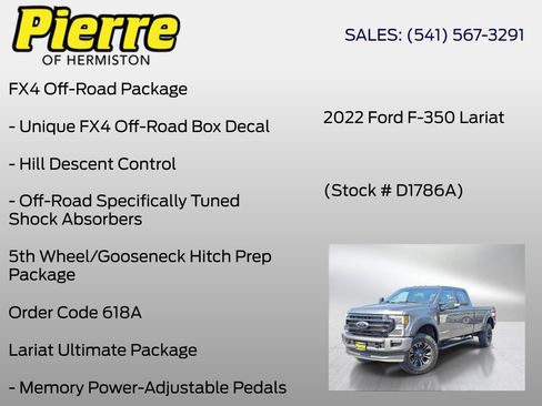 Used 2022 Ford F350 Lariat w/ Black Appearance Package AWD/4WD image 12