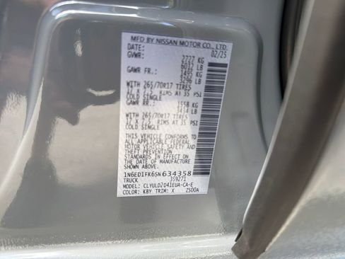 Certified 2025 Nissan Frontier PRO-4X w/ Pro Convenience Package AWD/4WD image 33