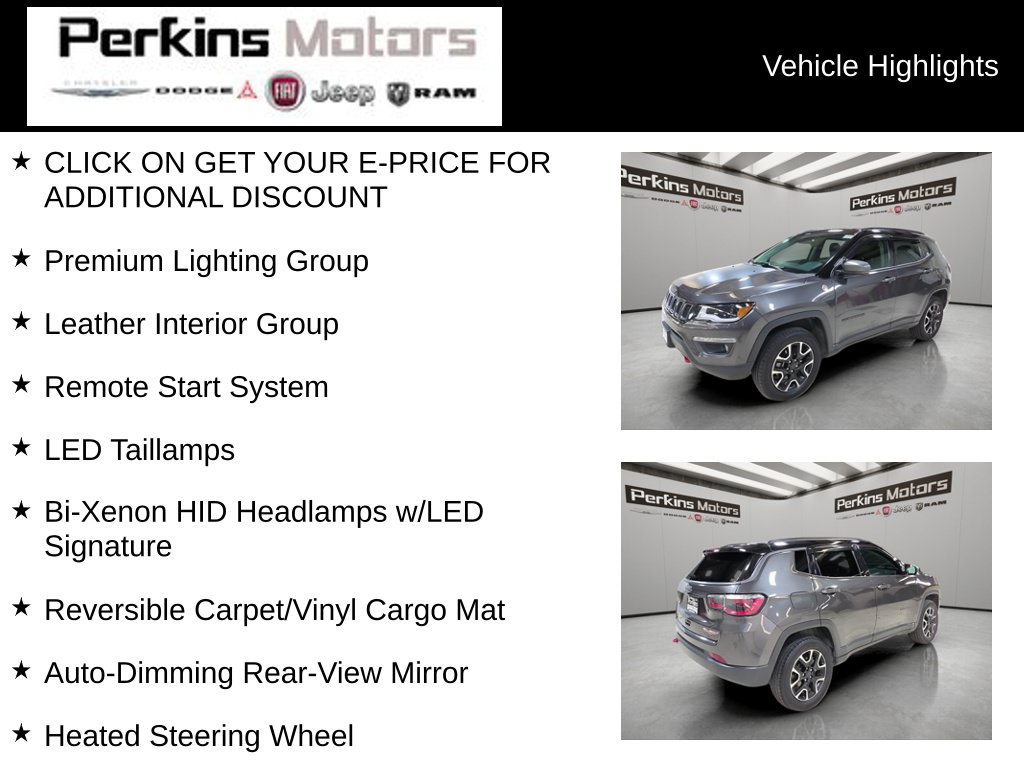 Used 2020 Jeep Compass Trailhawk w/ Leather Interior Group AWD/4WD image 7