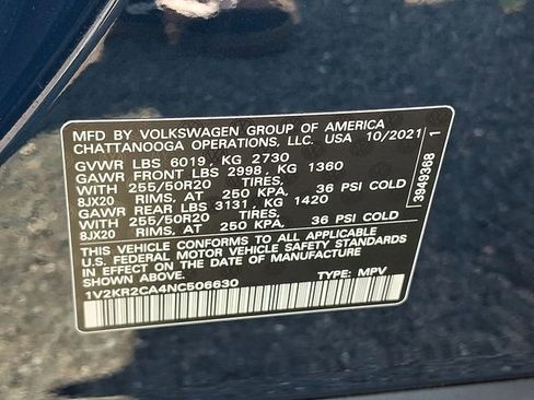 Used 2022 Volkswagen Atlas SE w/ Panoramic Sunroof Package AWD/4WD image 27