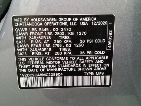 Used 2021 Volkswagen Atlas Cross Sport SE image 36