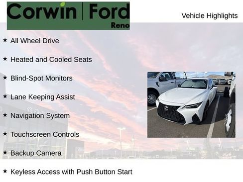 Used 2023 Lexus IS 350 F Sport w/ Navigation Package AWD/4WD image 8