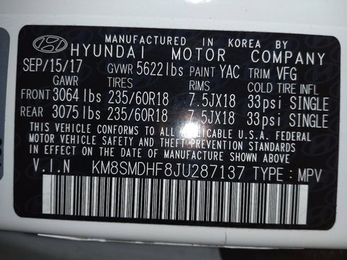Used 2018 Hyundai Santa Fe SE AWD/4WD image 33