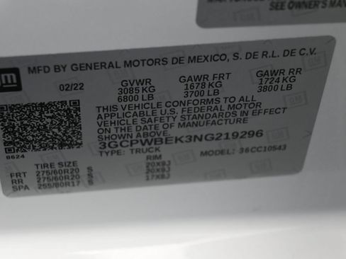 Used 2022 Chevrolet Silverado 1500 Custom RWD image 17