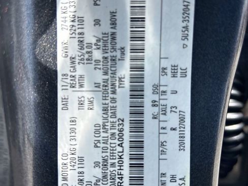 Used 2019 Ford Ranger Lariat w/ Equipment Group 501A Mid image 47