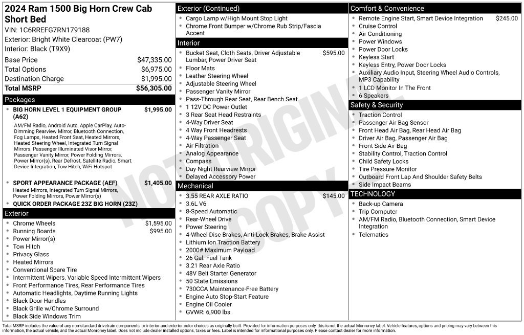 Used 2024 RAM 1500 Big Horn RWD image 5