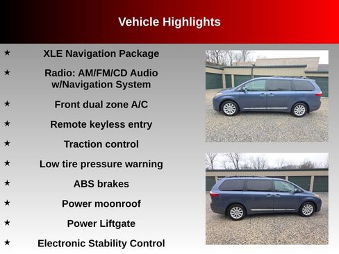 Used 2015 Toyota Sienna XLE w/ XLE Navigation Package image 6