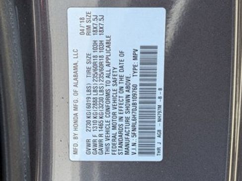 Used 2018 Honda Odyssey EX-L image 16