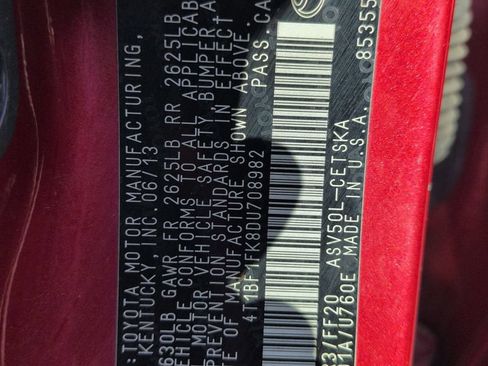 Used 2013 Toyota Camry SE FWD image 29