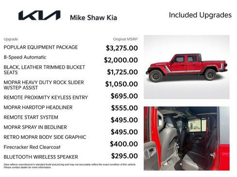Used 2021 Jeep Gladiator Overland w/ Popular Equipment Package AWD/4WD image 6
