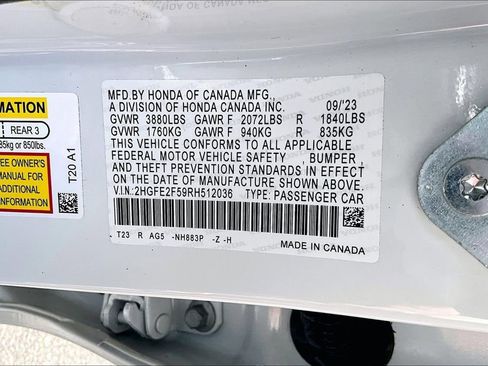 Used 2024 Honda Civic Sport image 16
