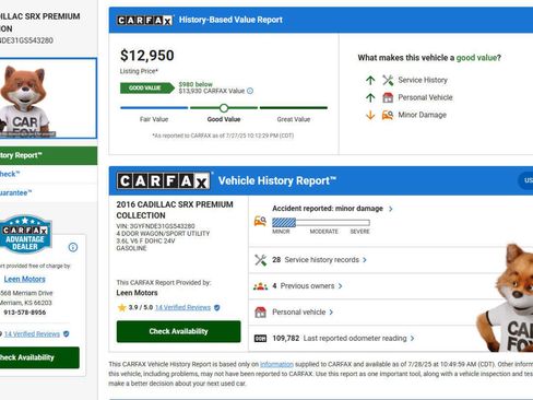 Used 2016 Cadillac SRX Premium w/ Driver Assist Package image 2
