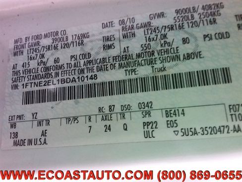 Used 2011 Ford E-250 and Econoline 250 image 10