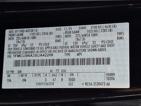 Used 2025 Ford Escape ST-Line Select AWD/4WD image 29
