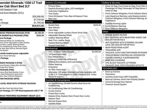 Used 2022 Chevrolet Silverado 1500 LT Trail Boss w/ LT Trail Boss Premium Package AWD/4WD image 11