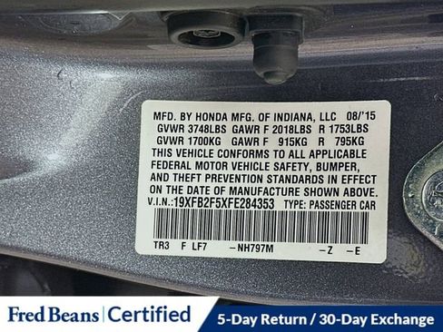 Used 2015 Honda Civic LX image 30