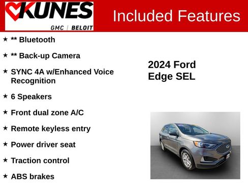 Used 2024 Ford Edge SEL AWD/4WD image 2