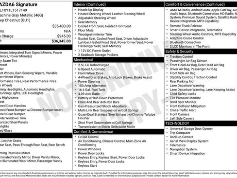 Used 2020 MAZDA MAZDA6 Signature image 6