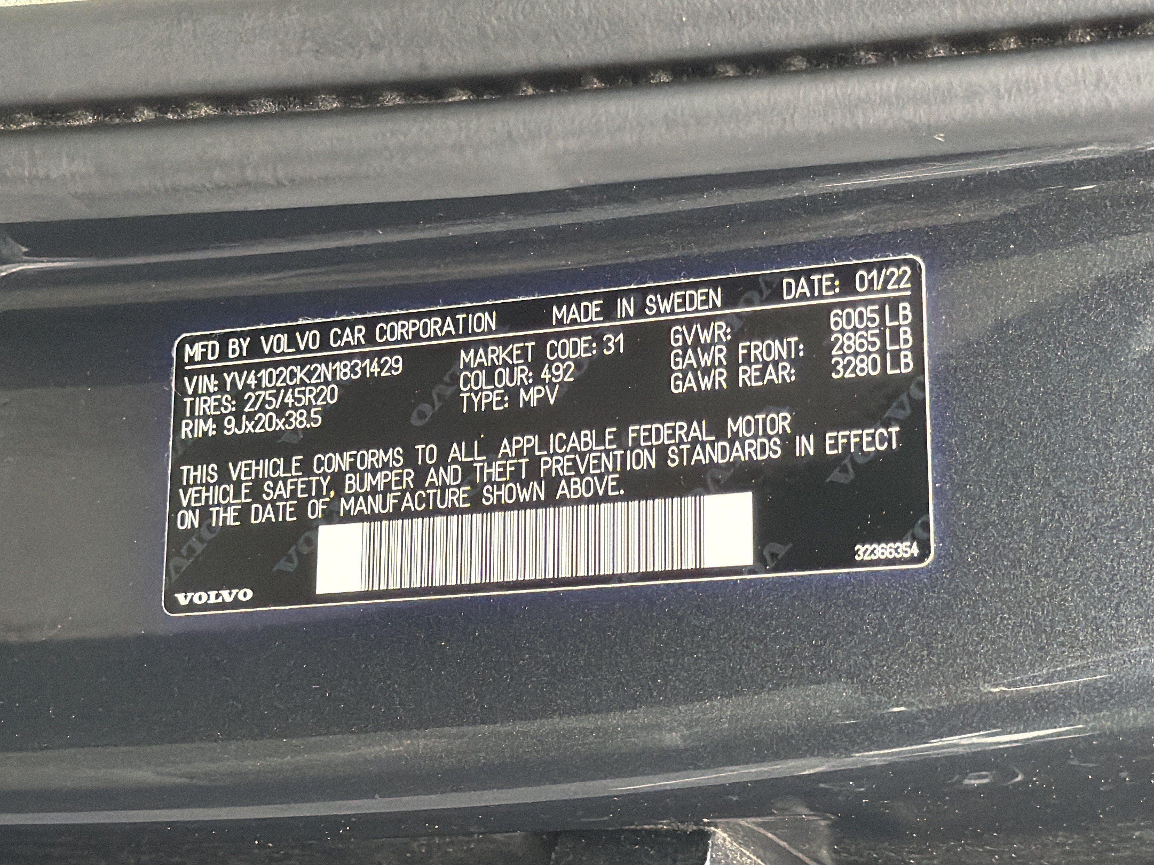Used 2022 Volvo XC90 T5 Momentum w/ Advanced Package FWD image 37