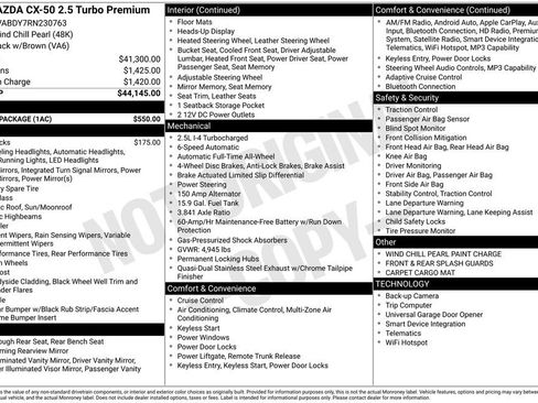 Used 2024 MAZDA CX-50 AWD 2.5 Turbo w/ Accent Package image 6