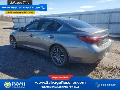 Used 2018 INFINITI Q50 Red Sport 400 w/ Sensory Package (Sport) image 3