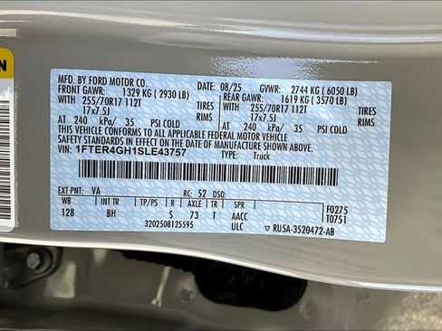 New 2025 Ford Ranger XLT w/ Equipment Group 301A High image 13